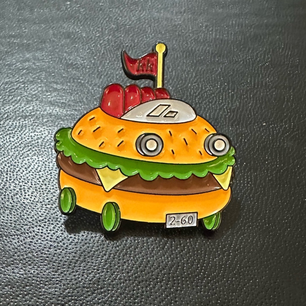 Cheeseburger Car Pin - Picture 2 of 3